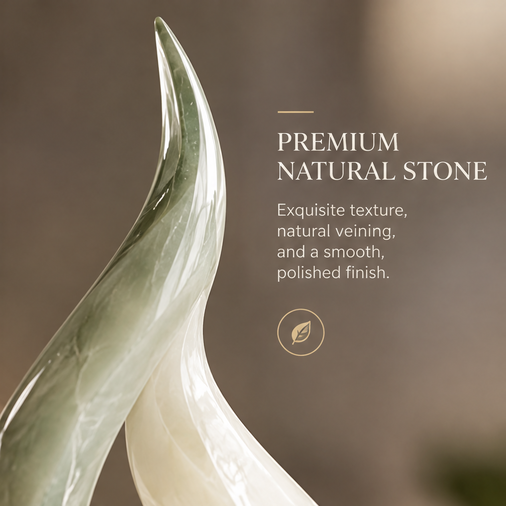Detail of natural stone surface — Premium Natural Stone, exquisite texture, natural veining, and a smooth polished finish