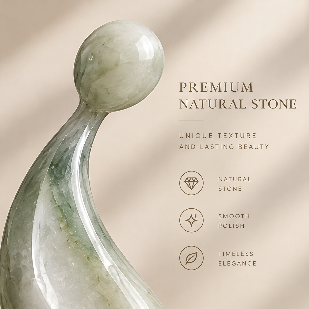 Close-up of natural stone surface and sphere detail — Premium Natural Stone, unique texture and lasting beauty. Natural Stone, Smooth Polish, Timeless Elegance