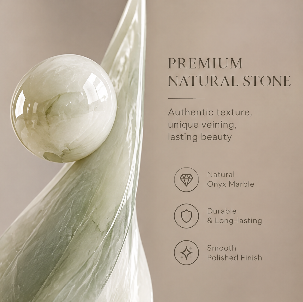 Close-up of natural onyx marble texture — Authentic texture, unique veining, lasting beauty. Natural Onyx Marble, Durable & Long-lasting, Smooth Polished Finish